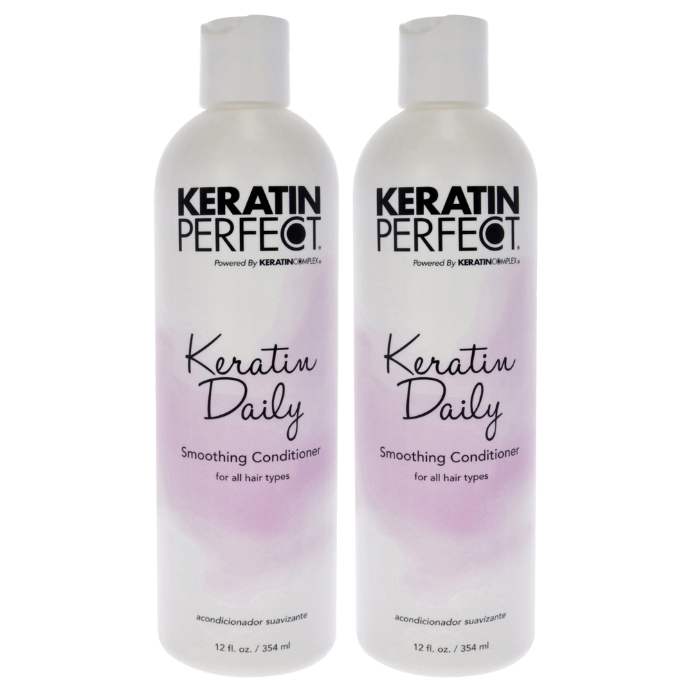 Keratin Daily Conditioner - Pack of 2 by Keratin Perfect 12 oz Conditioner